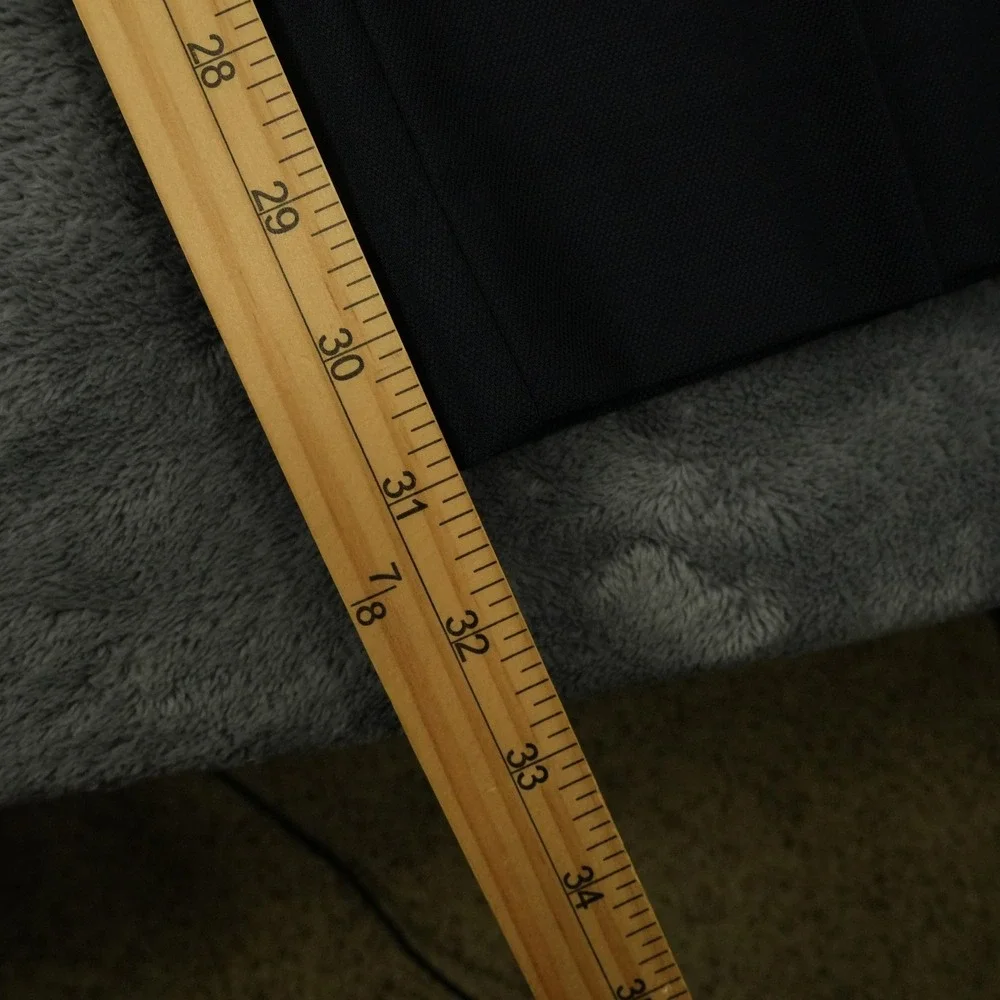 Banana Republic Signature Italian Hopsack Pant Mens 36R (38x31) Navy Reda Flexo